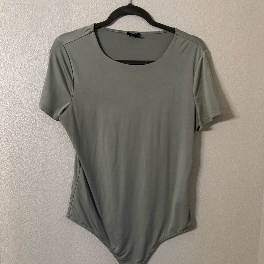 Express Women's Green Bodysuit Top